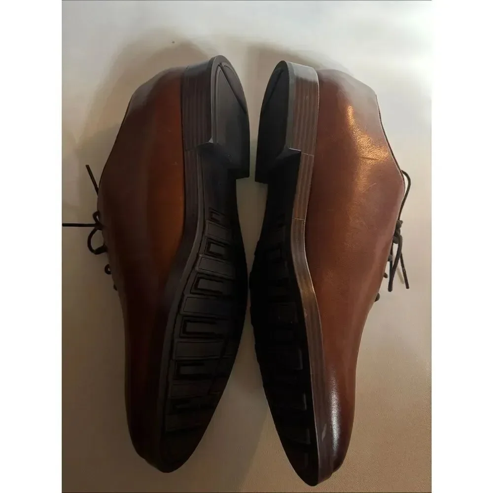 Cole Haan Jefferson Grand Wholecut Oxford British Tan Leather Shoes Size 11 New